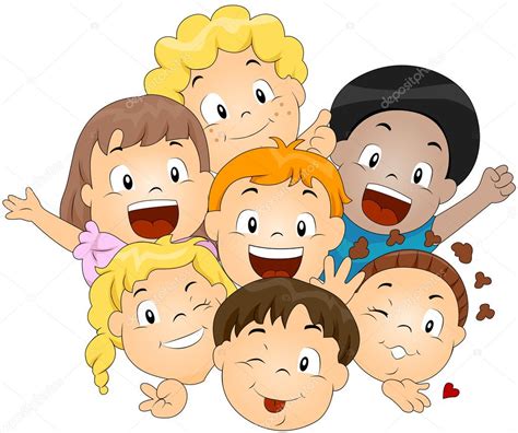 Happy Children — Stock Vector © Lenmdp 2572196