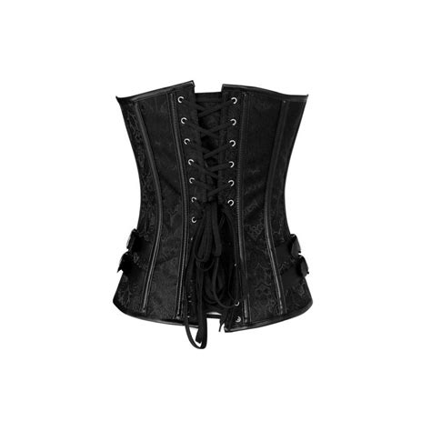 Le Corset Steampunk Brocade Noir Monica Chez Bustiers Et Corsets