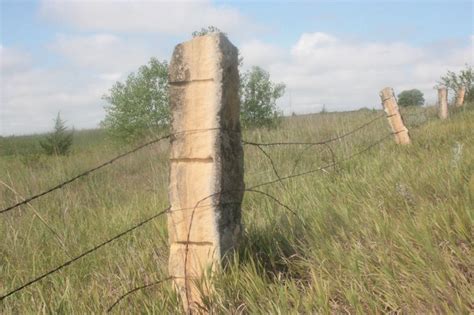 Stone Fence Post In Central Kansas The European Settlers Flickr