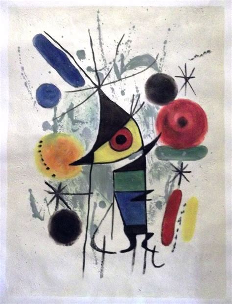 Joan Miró Superb Hand Painted Oil On Canvas After His Etsy Uk Joan
