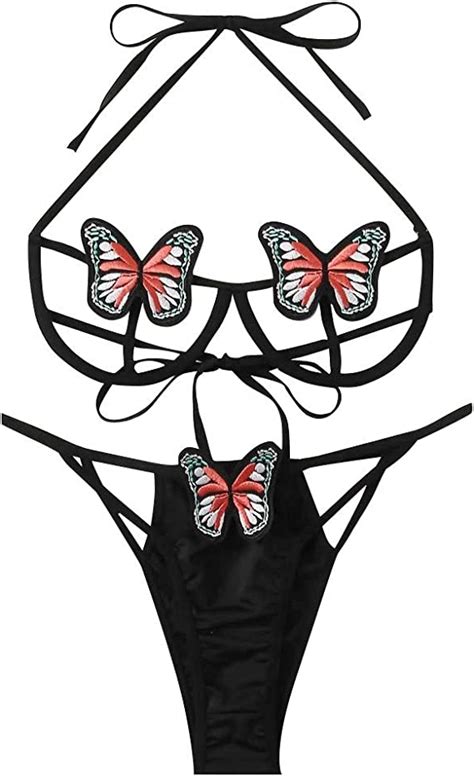 Sexy Butterfly Applique Design Lingerie For Women Sex