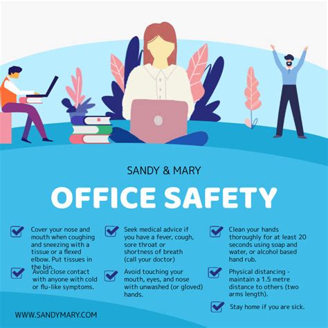 Modern Blue Office Rules And Safety Guideline Template Postermywall