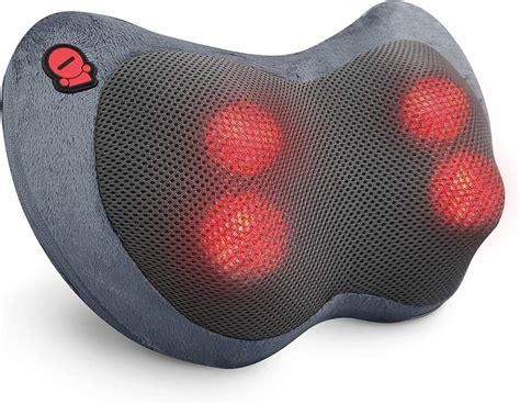 Coococo Shiatsu Neck Massager Pillow With Heat Neck And Back Massager Ts For
