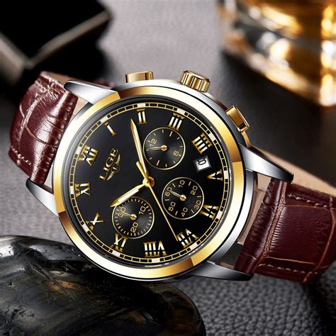 2017 New Watches Men Luxury Brand Lige Chronograph Men Sports Watches