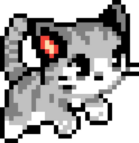 Transparent Gray Cat Png Cute Cat Pixel Art Clipart Full Size