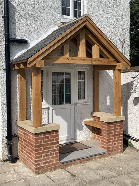 Oak Framed Porch Surrey Cottage Front Doors Exterior House Remodel
