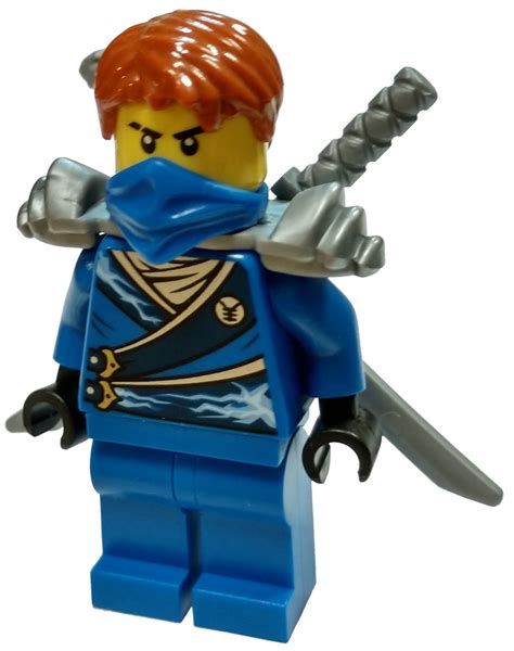 Lego Ninjago Rebooted Jay Minifigure Shoulder Armor And Katanas Loose