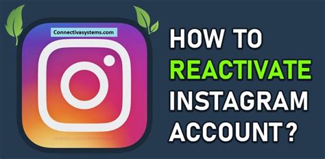 How To Reactivate Instagram Account Disabled Or Deleted