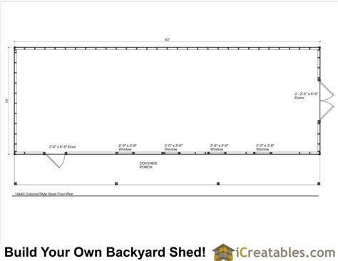 Merged rendered fl plans sml, image source: 14x40 Cape Cod Shed With Porch Plans | icreatables