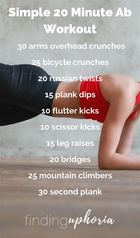 Minute At Home Ab Workout In Minute Ab Workout Ab Workout At Home Abs Workout For