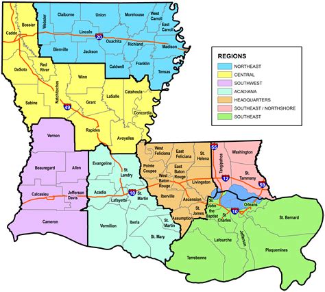 Small Business Parish Assignmentsregional Contacts Louisiana