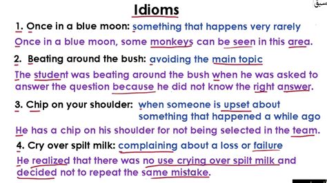 Idioms 10 Meanings And Sentences Part 1 English Lecture Sabaqpk