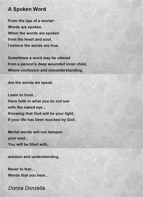 Spoken Word Poems