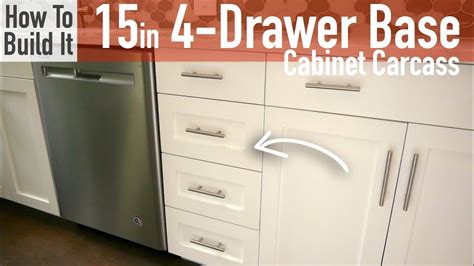 Euro cabinets feature the added benefits of full interior access and up to 15 percent more space in both drawers and cabinets. DIY 15in 4-Drawer Base Cabinet Carcass (Frameless) - YouTube