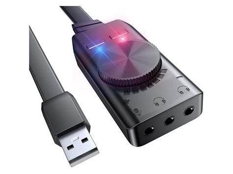 It comes complete with the sound blaster beamforming microphone for crystal clear voice communication. External Sound Card Virtual 7.1CH USB Sound Card Volume Adjustable 3-Port Output for Gaming ...