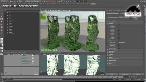 Furryball Gpu Render New Raytrace Features Maya Ds Max And Stan Maya Rendering