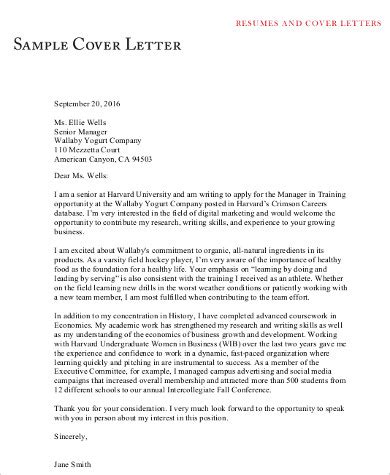 Free Cover Letter Samples In Ms Word Pdf
