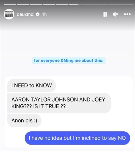 Aaron Taylor Johnson And Joey King Cheating Rumours
