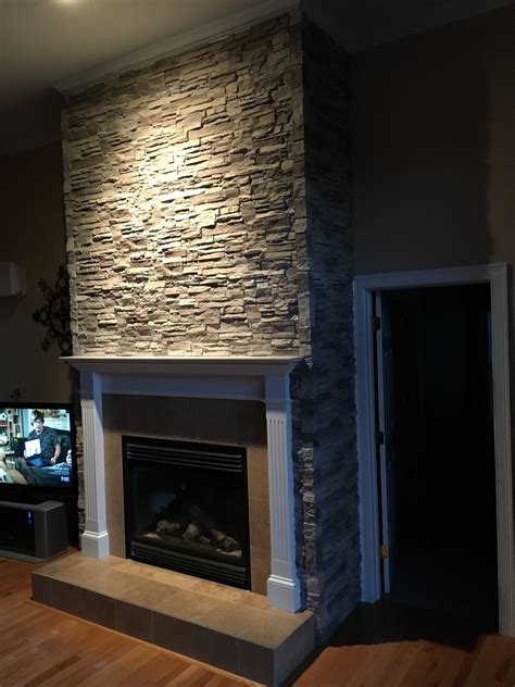 Build Stacked Stone Fireplace Fireplace Guide By Linda