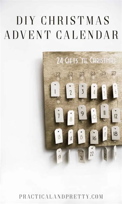 Diy Christmas Advent Calendar With Cricut Practical And Pretty