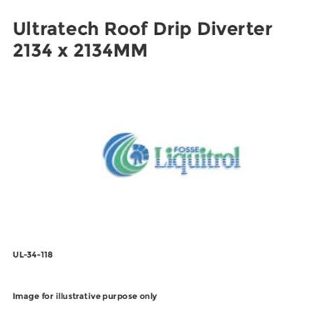 Fosse Liquitrol Ultratech Roof Drip Diverter 2134 At Zoro