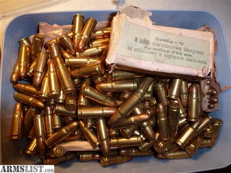 Armslist For Sale 762x25 Tokarev Ammo 300 Rounds