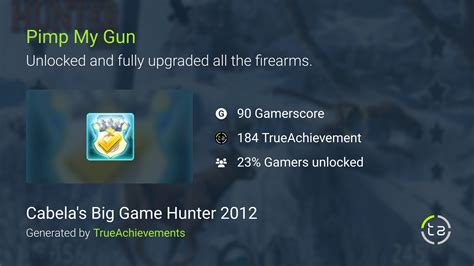 Pimp My Gun Achievement In Cabelas Big Game Hunter 2012