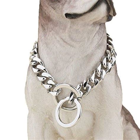 Buy Heavy Duty Choke Cuban Chain Dog Collar For Large Dogs 20mm Xl