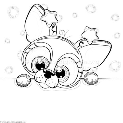 Free Download Cute Big Eyes Puppy Coloring Pages Coloring