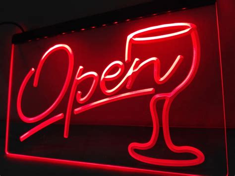 Bar Open Neon Sign Led Sign Shop Whats Your Sign