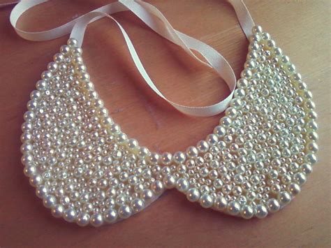 Elegant Pearl Beaded Wedding Collar Necklace