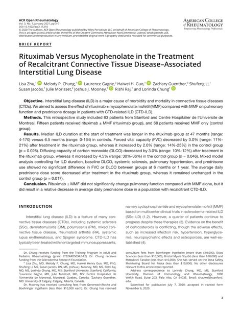 Pdf Rituximab Versus Mycophenolate In The Treatment Of Recalcitrant