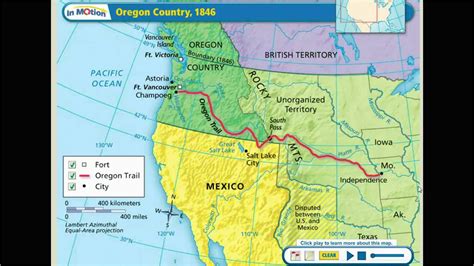Oregon Country Map 1846 Secretmuseum