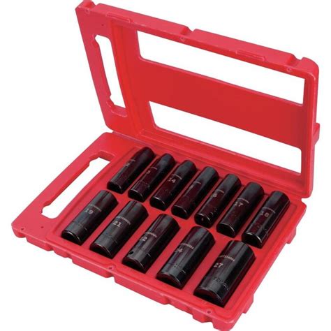 Craftsman 12 Piece Metric 12 In Drive Set 6 Point Impact Socket Set In