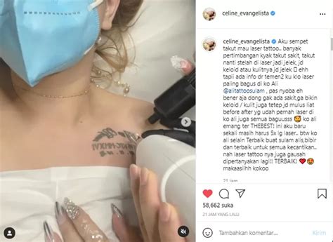 Celine Evangelista Hapus Tato Tanggal Nikah Bukti Selesai Dengan