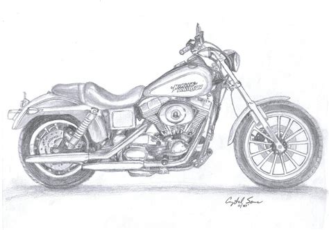 How To Draw A Harley Motorcycle