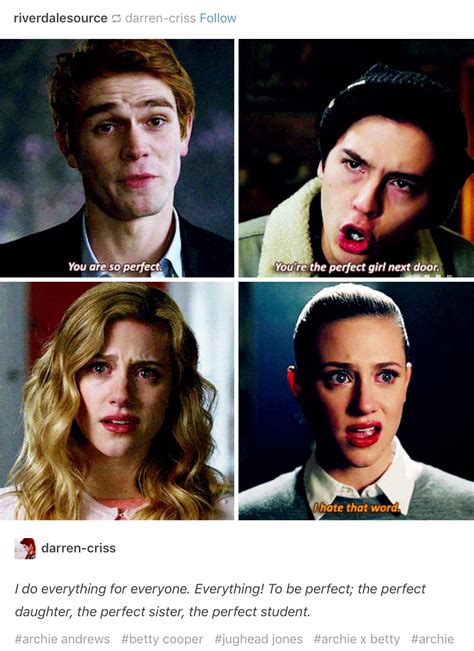 Betty Cooper Is Perfectly Imperfect Riverdale Betty Riverdale Archie Bughead Riverdale