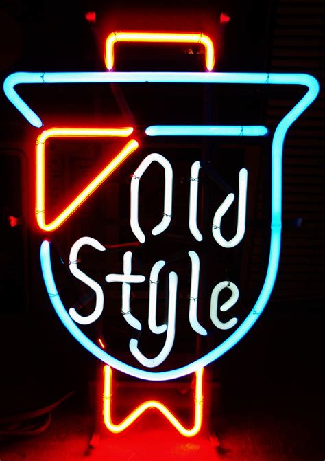 Vintage Old Style Neon Bar Sign Circa 1980 Neon Bar Signs Bar Signs