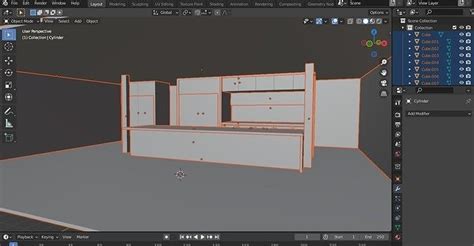 Blender 3d Kitchen Modeling Part 1 Free 3d Model Cgtrader
