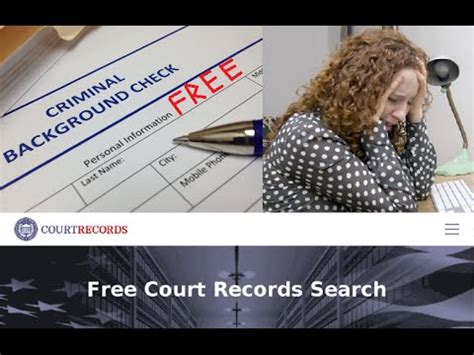 It takes time and money to gather data and compile it to you. Where Online Can do FREE Criminal Background Record Check ...