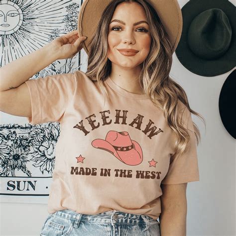 Yeehaw Cowboy Hat T Shirt Reallgraphics