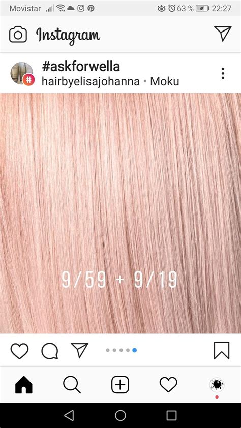 Illumina color is designed for mixing 1:1 with welloxon perfect and will give up to 100% coverage of white hair with a sheer result. 9/59 90grm 9/19 10 grm a 1;90 1*2 in 2020 | Wella ...