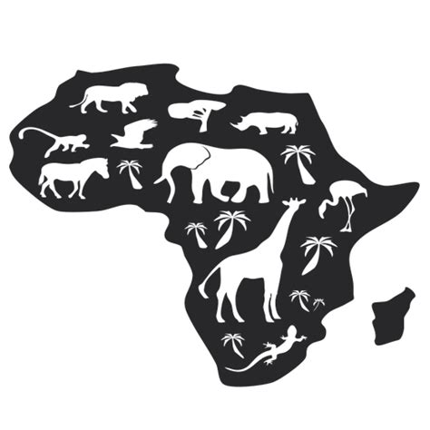 Silueta De Mapa De Africa Descargar Pngsvg Transparente Africa