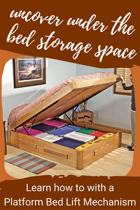 The hardware kit includes the hydraulic shocks and all necessary hardware to build your own storage bed. Platform Bed Lift Mechanism | Diy storage bed, Bed lifts ...