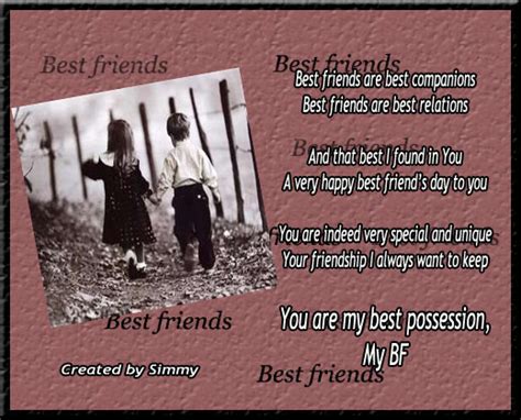 You Are My Best Possession Free Happy Best Friends Day Ecards 123
