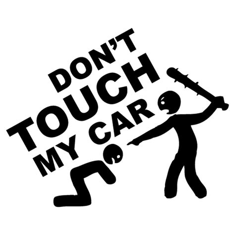 Jdm Dont Touch My Car Sticker