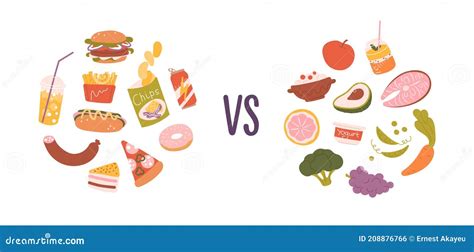 Healthy Vs Unhealthy Food For Kids