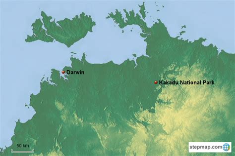 Stepmap Kakadu National Park Landkarte Für Australia