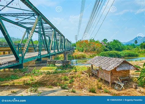 The Old Hut At Memorial Bridge Pai Thailand Stock Photo Image Of