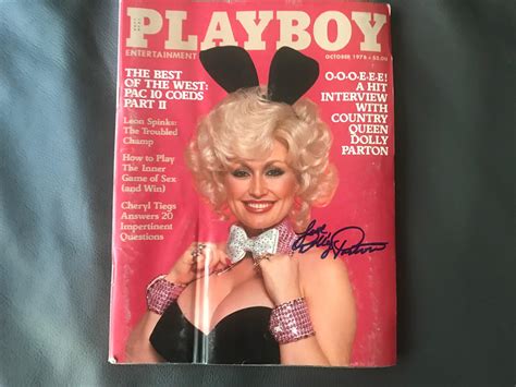 Sold Price Dolly Parton Signed Playboy Magazine Certified June
